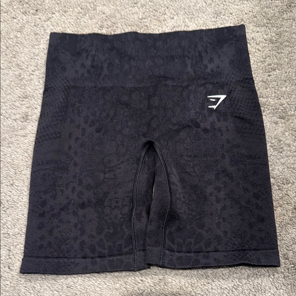 Gymshark Black Bike Shorts with Wide Waistband